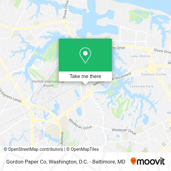Gordon Paper Co map