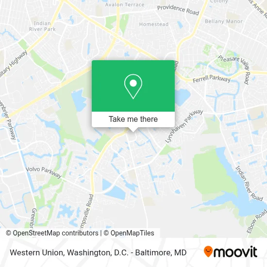 Western Union map