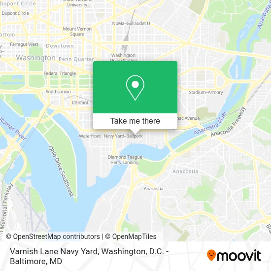 Varnish Lane Navy Yard map