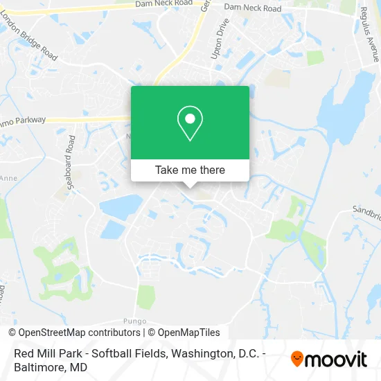 Red Mill Park - Softball Fields map