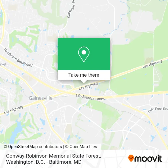 Conway-Robinson Memorial State Forest map