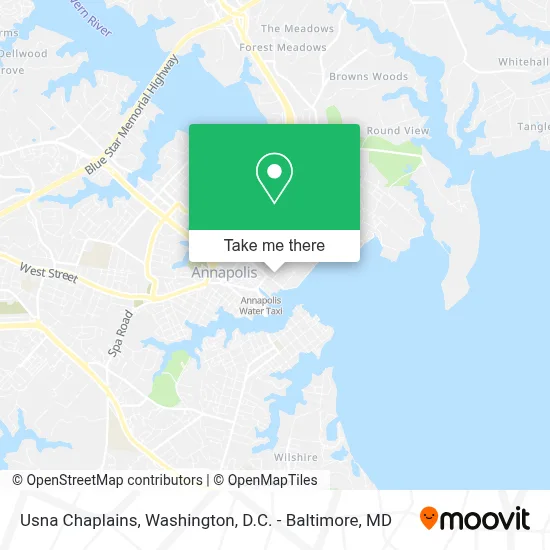 Usna Chaplains map