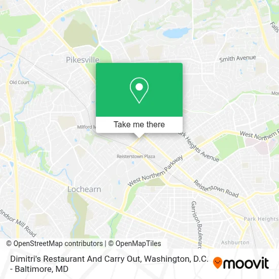 Dimitri's Restaurant And Carry Out map