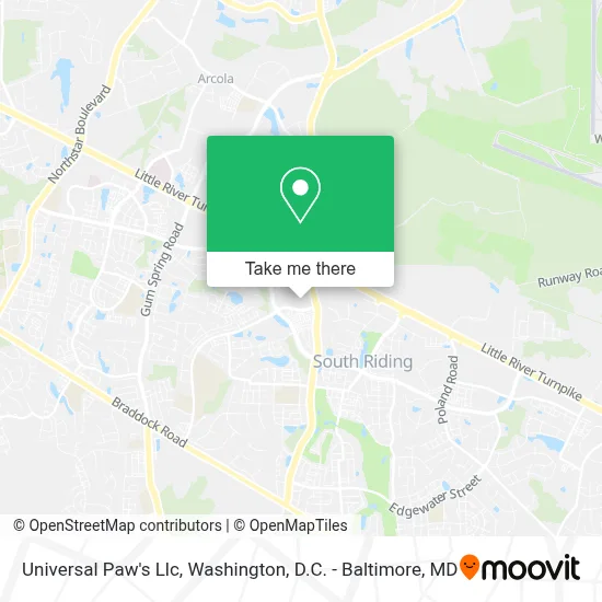 Universal Paw's Llc map