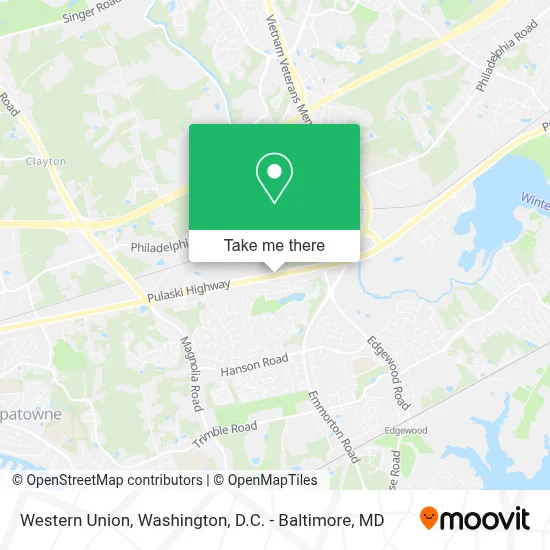 Western Union map