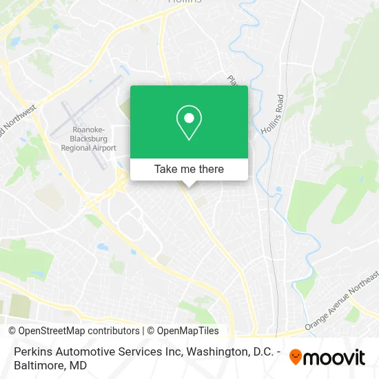 Perkins Automotive Services Inc map