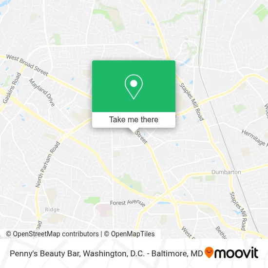 Penny's Beauty Bar map