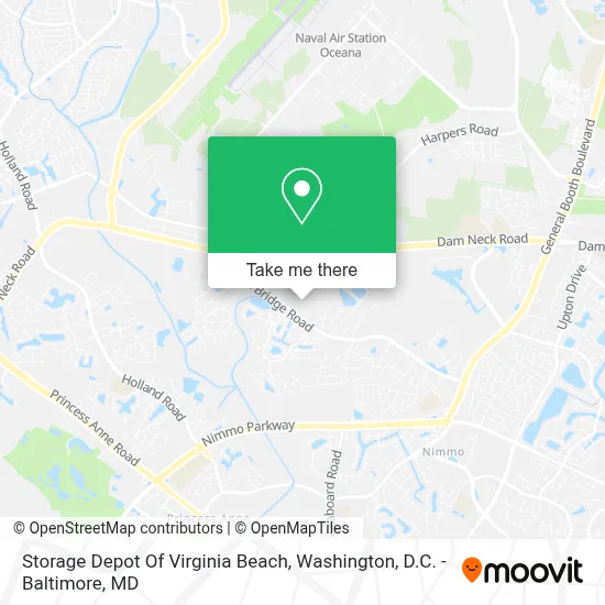 Storage Depot Of Virginia Beach map