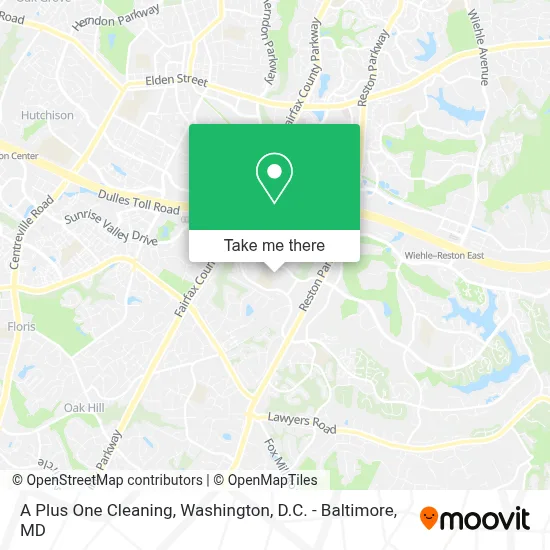 A Plus One Cleaning map