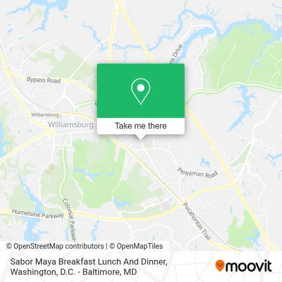 Sabor Maya Breakfast Lunch And Dinner map