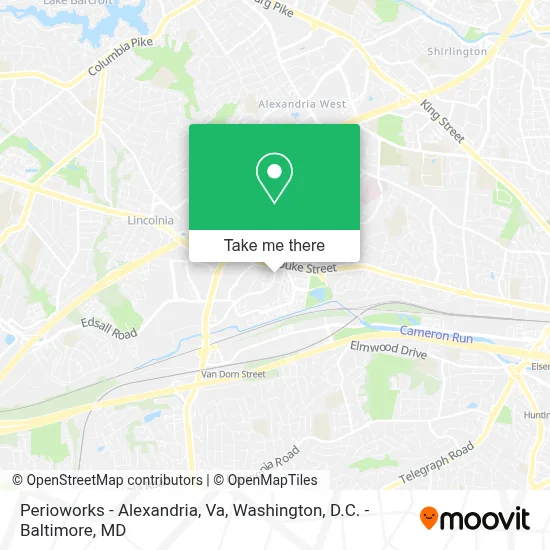 Perioworks - Alexandria, Va map