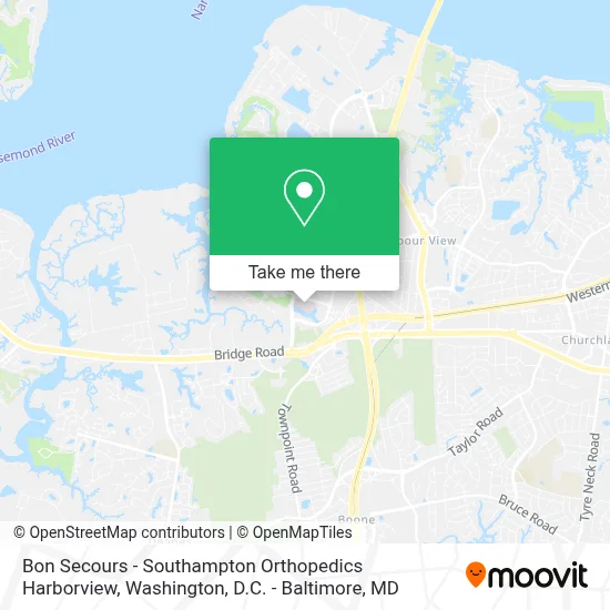 Bon Secours - Southampton Orthopedics Harborview map