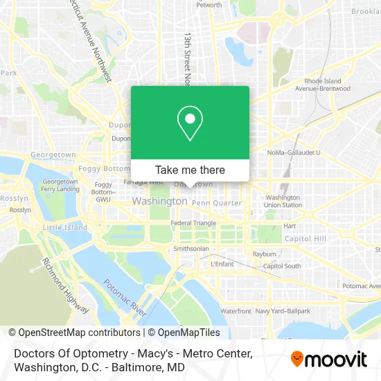 Doctors Of Optometry - Macy's - Metro Center map