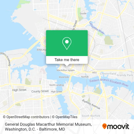 General Douglas Macarthur Memorial Museum map