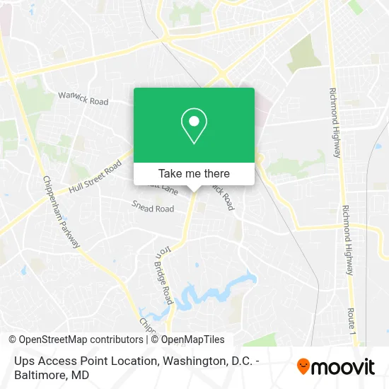 Ups Access Point Location map