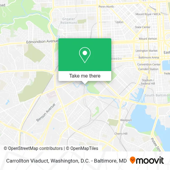 Carrollton Viaduct map