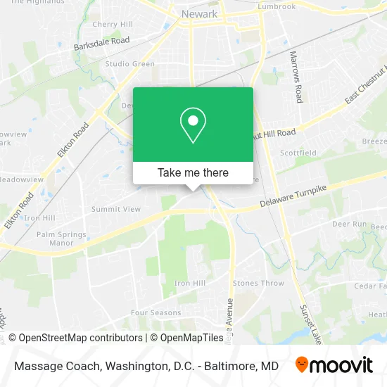 Massage Coach map