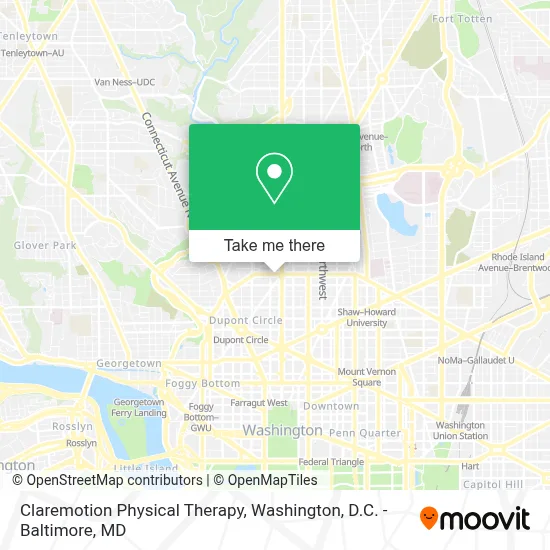 Claremotion Physical Therapy map