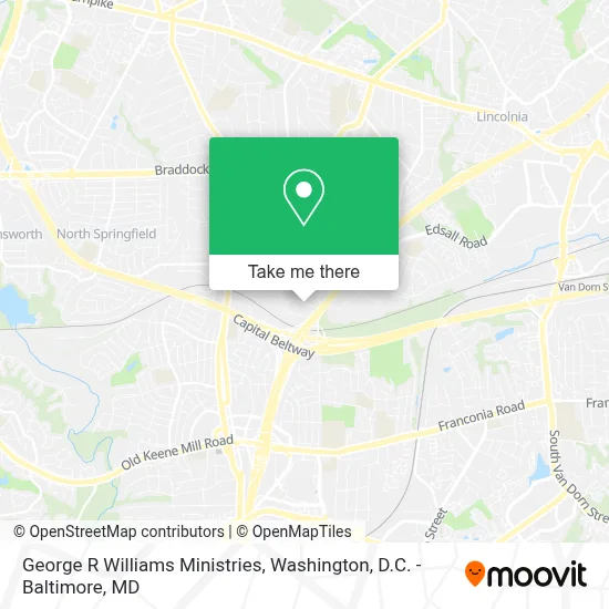 George R Williams Ministries map