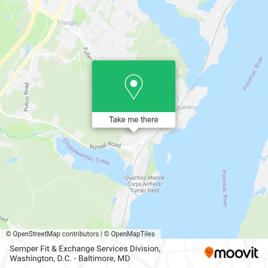 Semper Fit & Exchange Services Division map