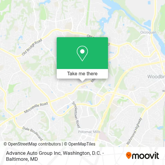 Advance Auto Group Inc map