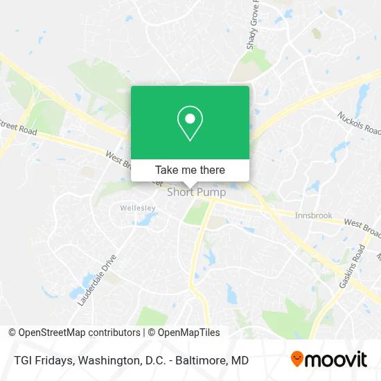 Tgi Fridays map