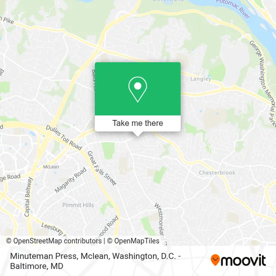 Minuteman Press, Mclean map