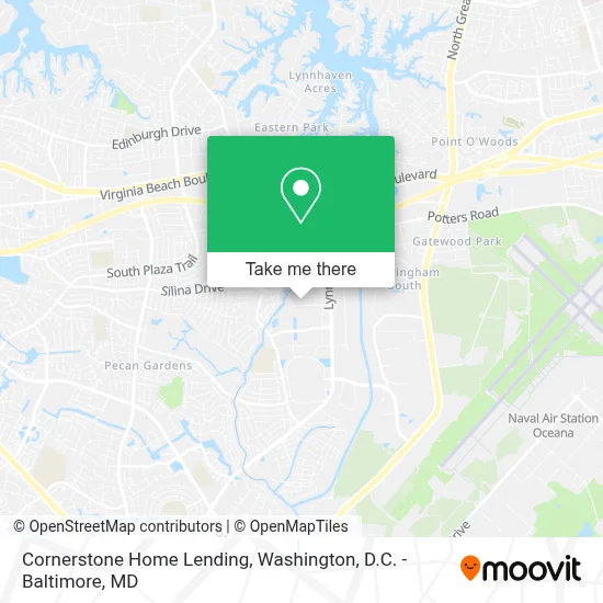 Cornerstone Home Lending map