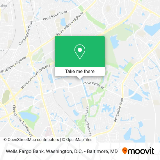 Wells Fargo Bank map