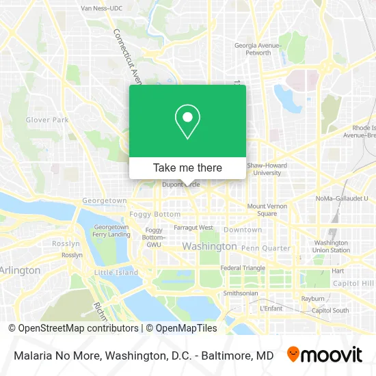 Malaria No More map