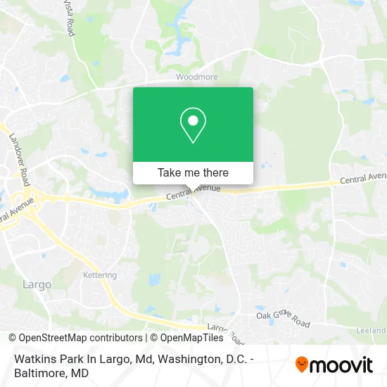 Watkins Park In Largo, Md map