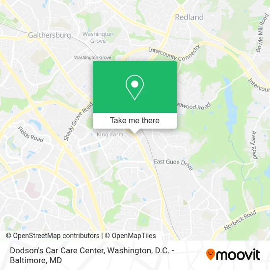 Dodson's Car Care Center map