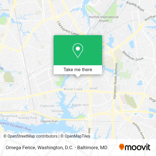 Omega Fence map