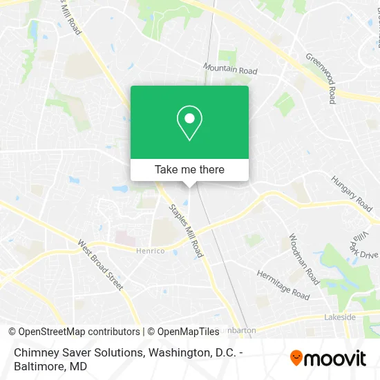 Chimney Saver Solutions map