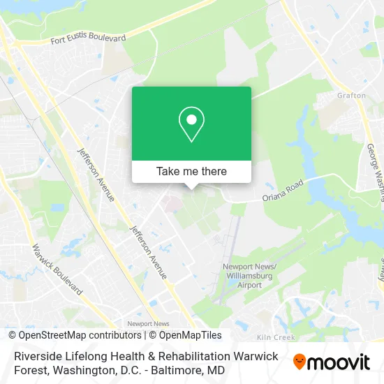 Riverside Lifelong Health & Rehabilitation Warwick Forest map
