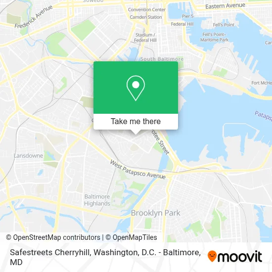 Safestreets Cherryhill map