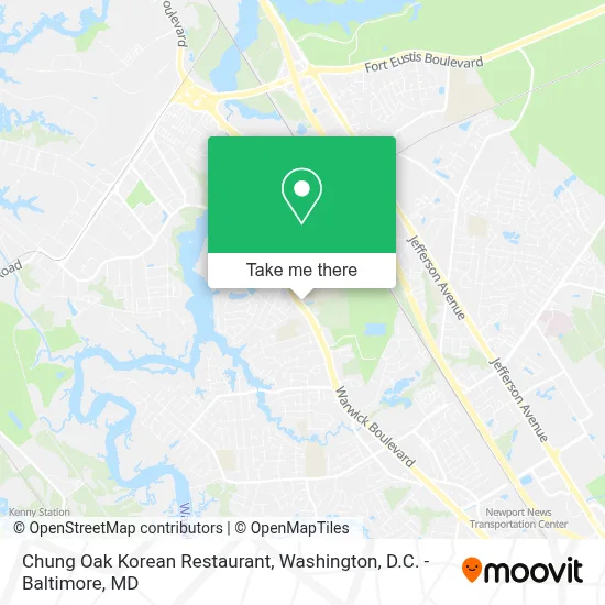 Chung Oak Korean Restaurant map