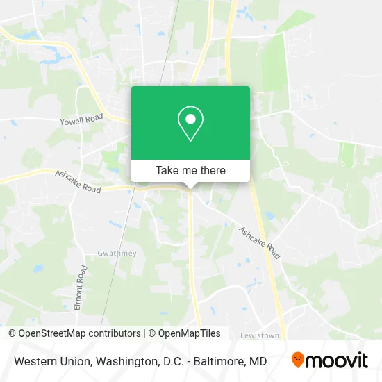 Western Union map