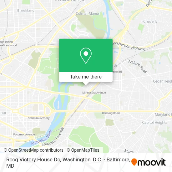 Rccg Victory House Dc map