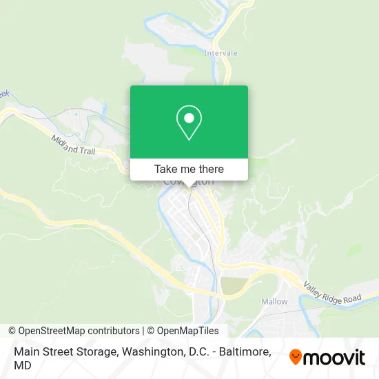 Main Street Storage map