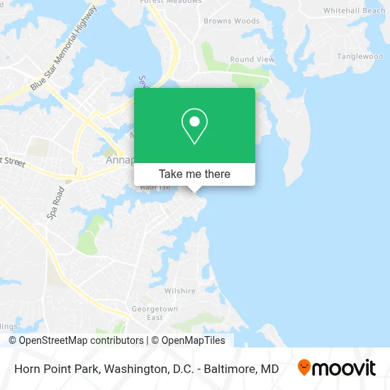Horn Point Park map