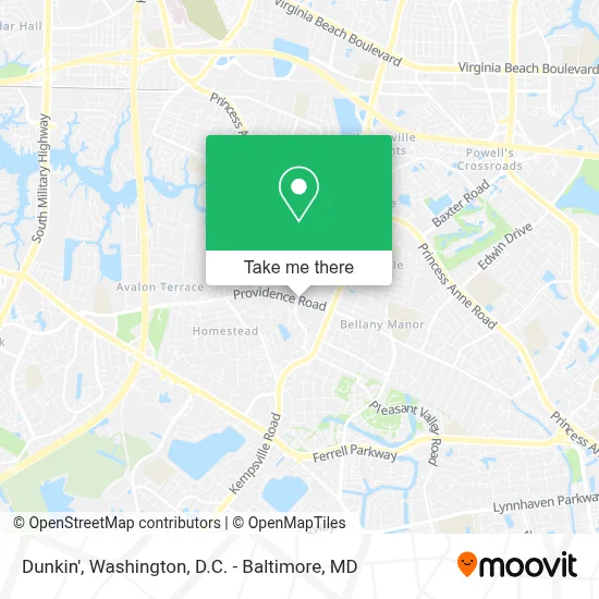 Dunkin' map
