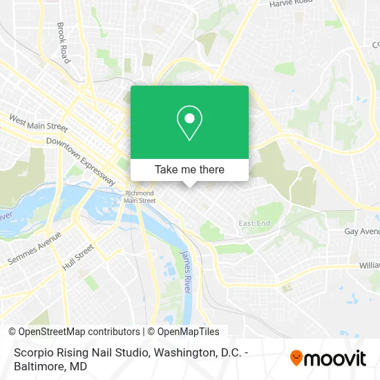 Scorpio Rising Nail Studio map
