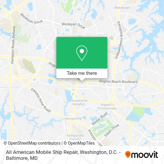 All American Mobile Ship Repair map