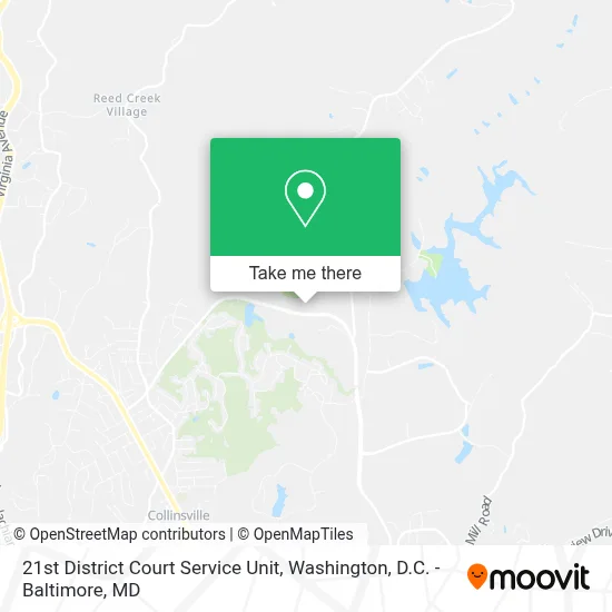 21st District Court Service Unit map