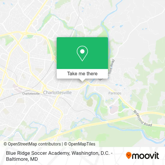 Blue Ridge Soccer Academy map