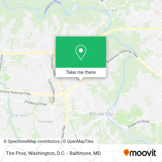 Tire Pros map