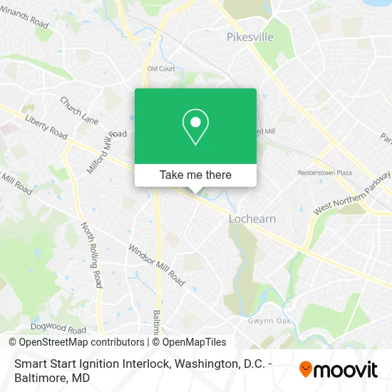 Smart Start Ignition Interlock map