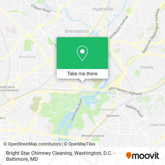 Bright Star Chimney Cleaning map