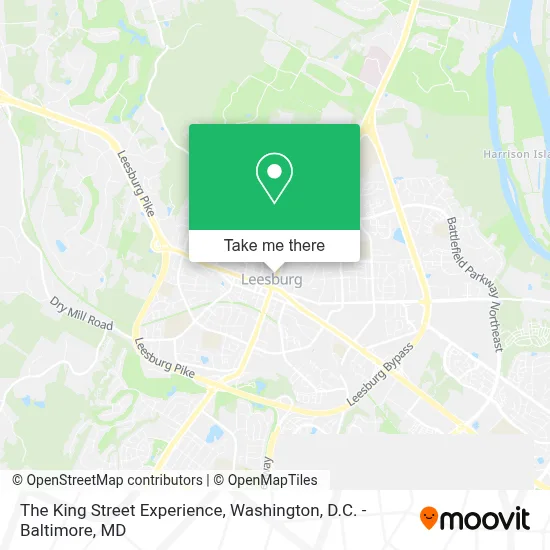 The King Street Experience map